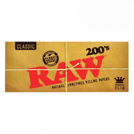 กระดาษมวน ยี่ห้อ RAW รุ่น Classic King Size Slim 200s