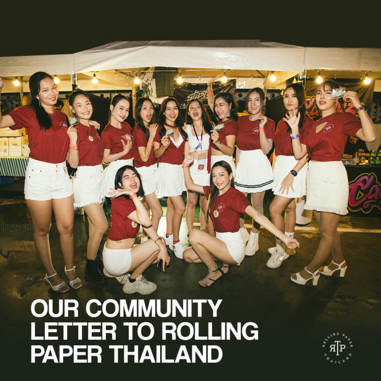 Our Community Letter To Rolling Paper Thailand