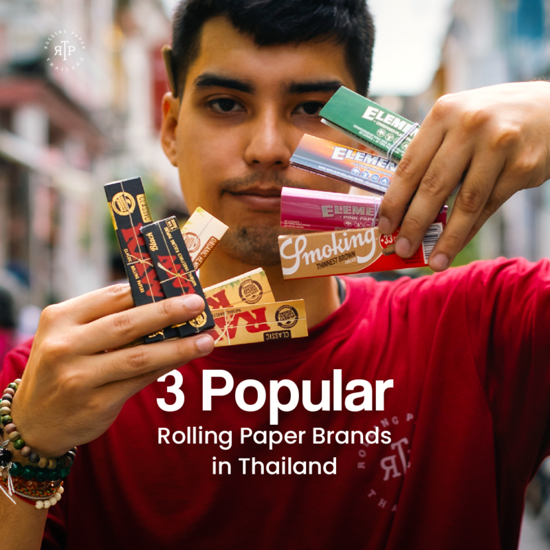 3 Popular Rolling Paper Brands in Thailand