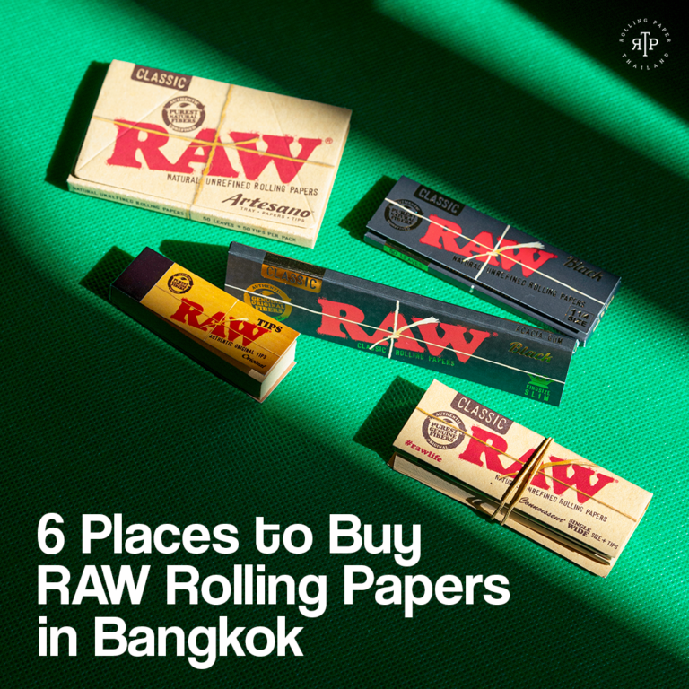 6 Places to Buy RAW Rolling Papers in Bangkok