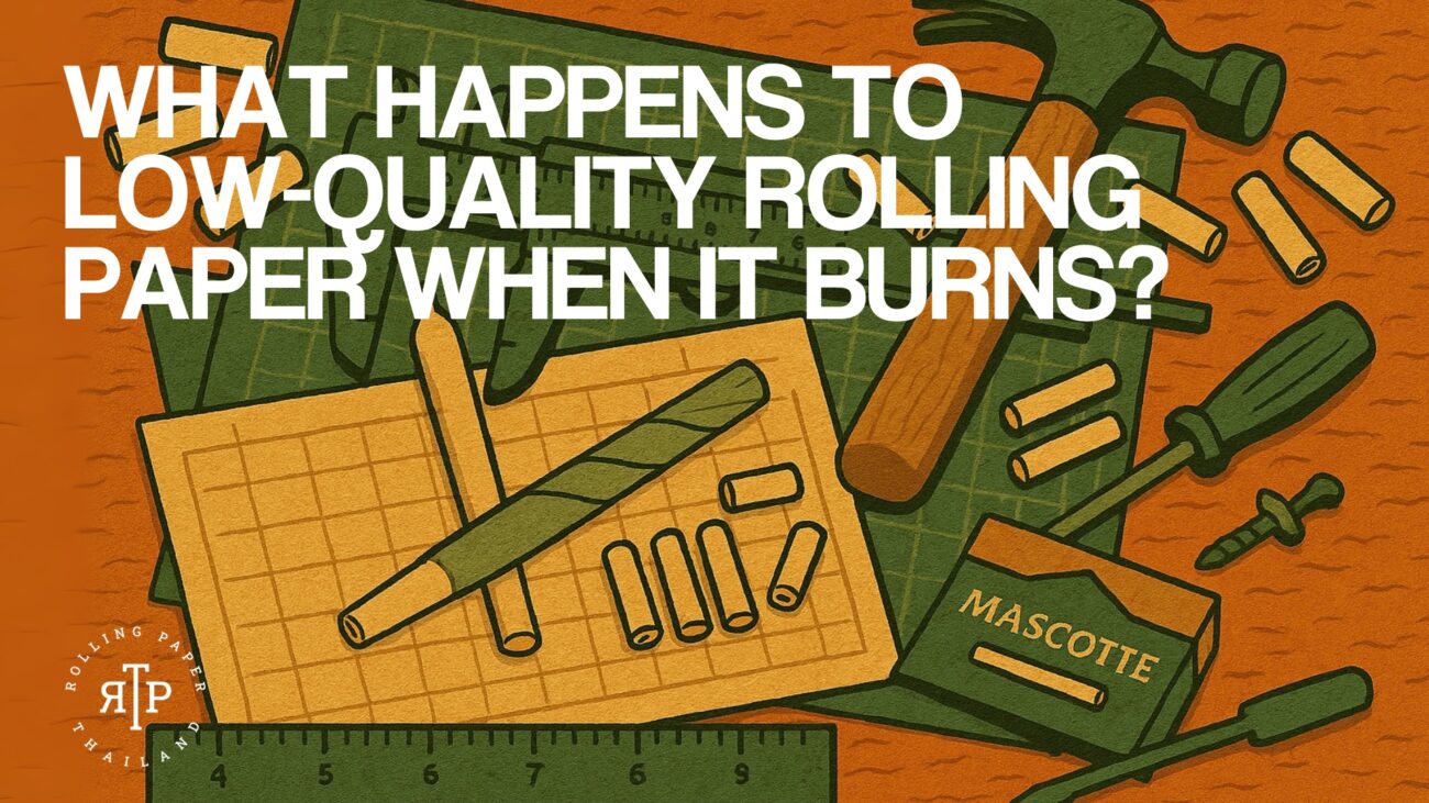 What Happens To Low Quality Rolling Paper When it Burns?