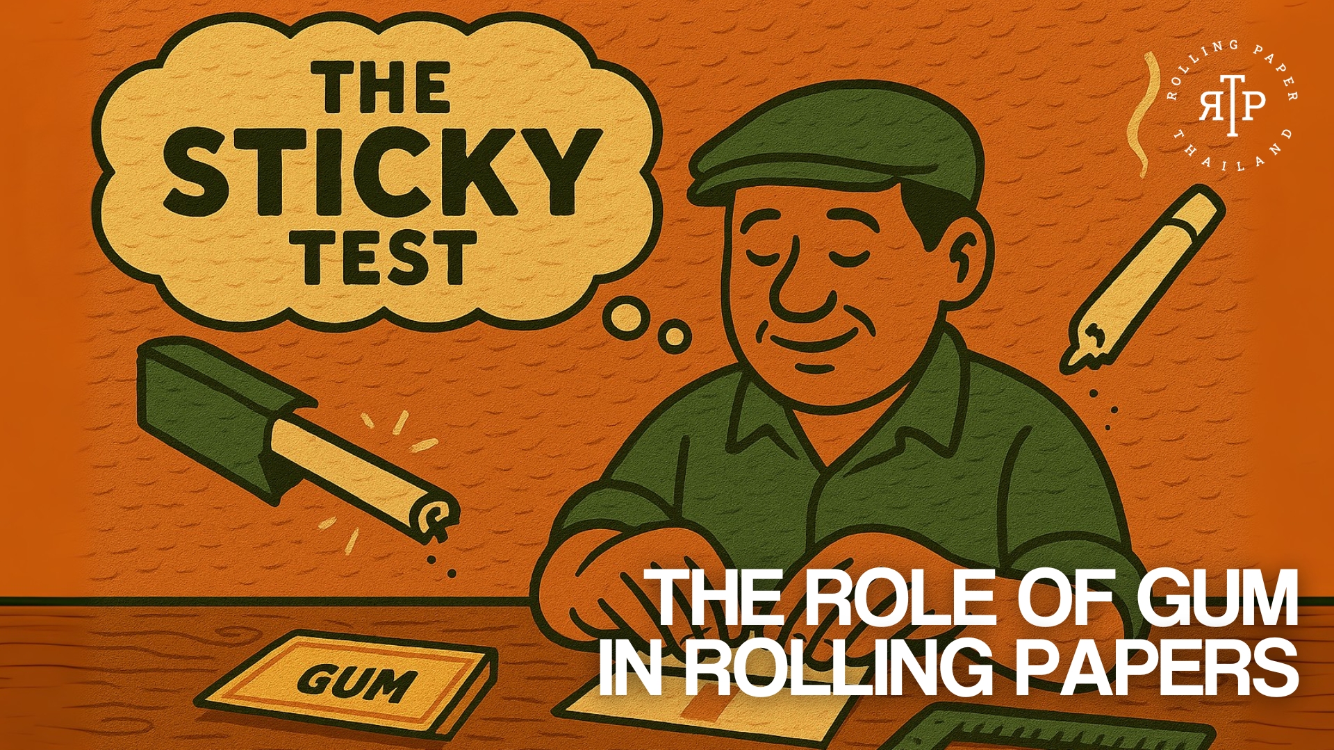 The role of Gum in Rolling Papers