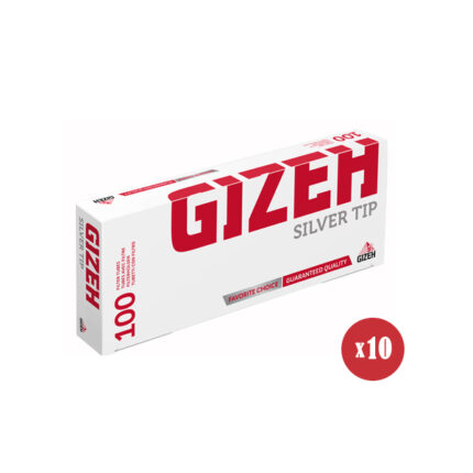 หลอดเติม GIZEH SILVER TIP TUBE 100's (1x10)