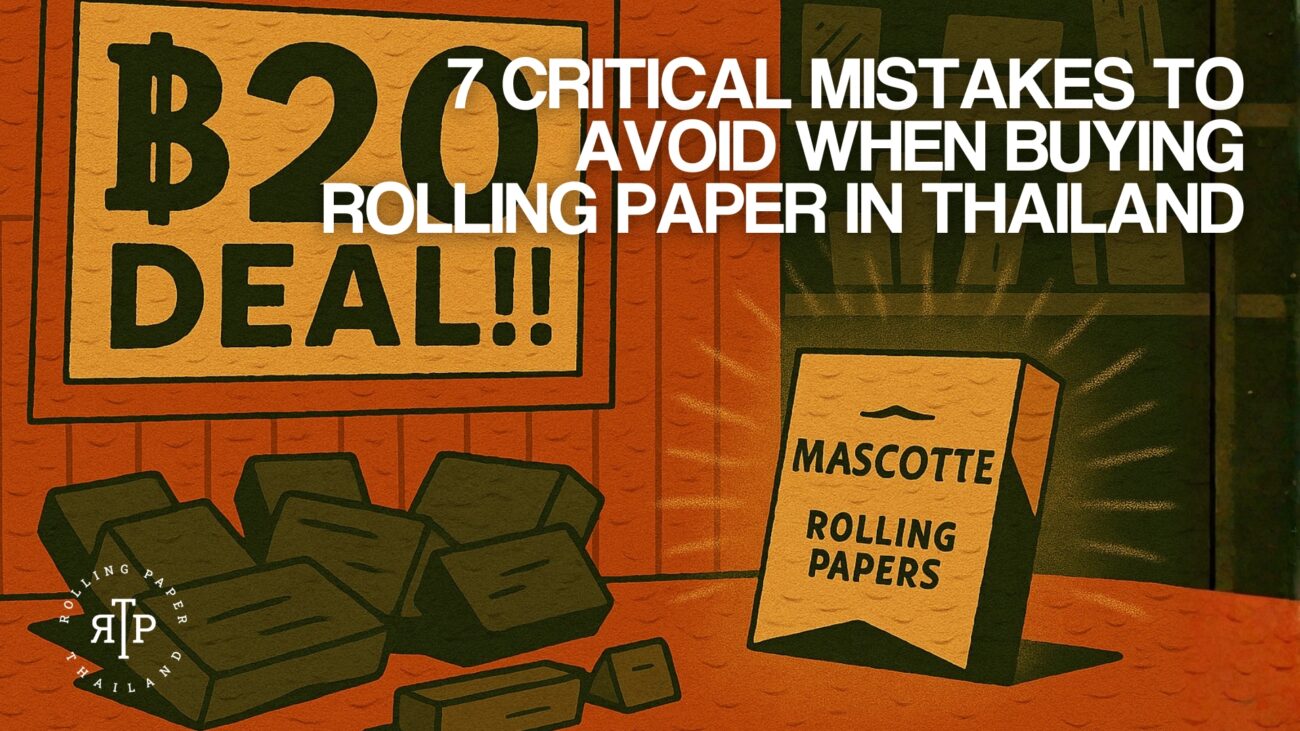 7 Critical Mistakes to Avoid When Buying Rolling Paper in Thailand